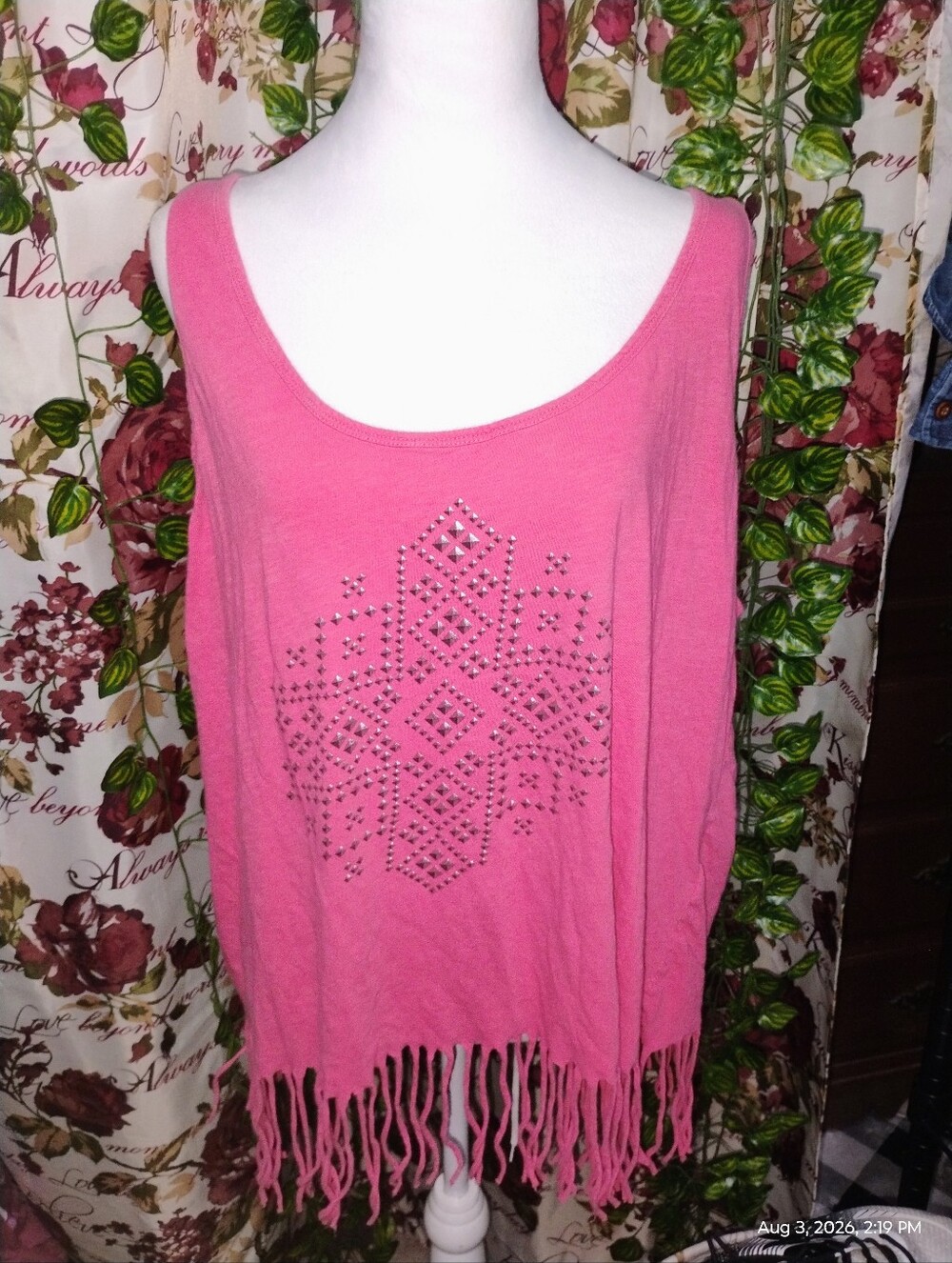 Pink Women’s Scoop Neck Tank Top